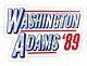 Washington/Adams 1789 Sticker