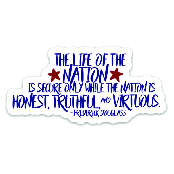 Frederick Douglass Quote Sticker