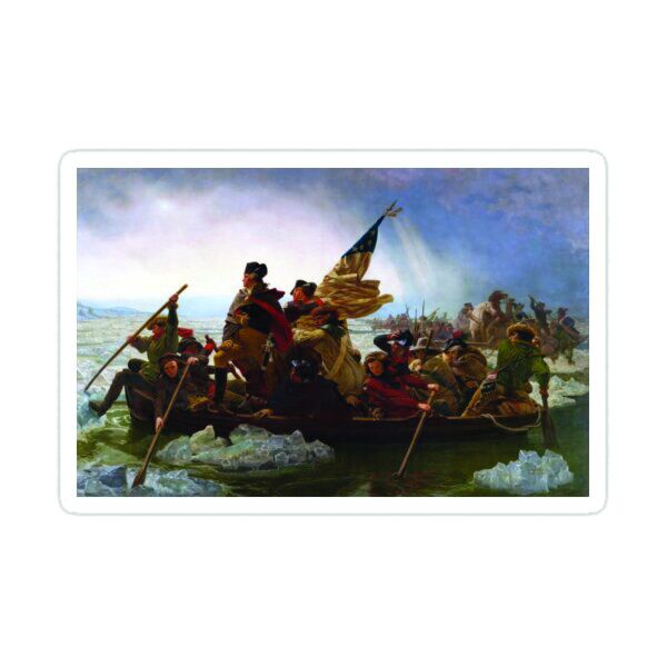 Washington Crossing the Delaware Sticker