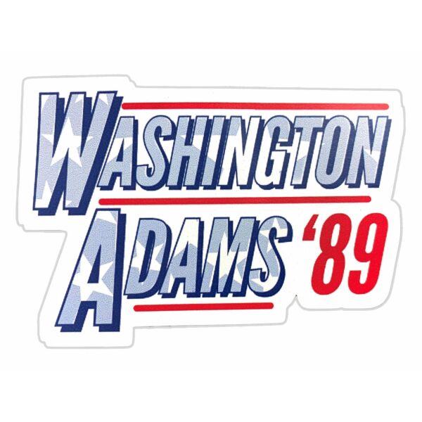 Washington/Adams 1789 Sticker