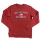 USA 250th Embroidered Red Sweatshirt