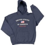 USA 250th Embroidered Navy Hoodie