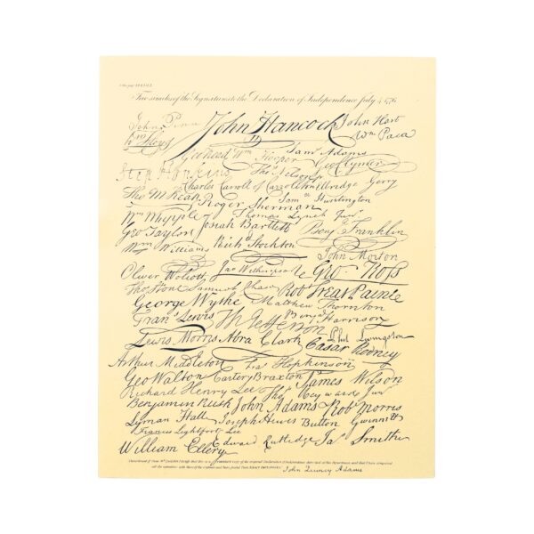 Facsimile of the Signatures of the Declaration-2